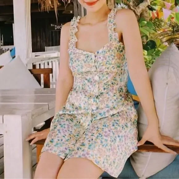 ZARA FLORAL SATIN EFFECT PRINT DRESS - Picture 10 of 14